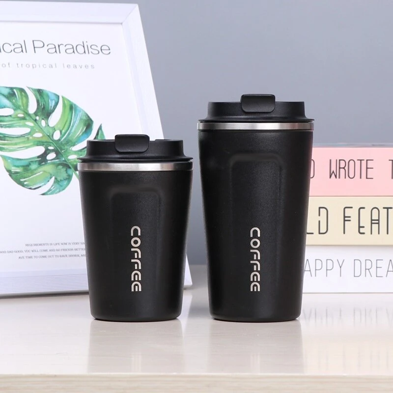 (image for) 380ml Stainless Steel Thermos Flask Vacuum Insulated Water Bottle Thermos Flask for Insulated Reusable Tumbler Cup for Coffee, Tea, and Soda